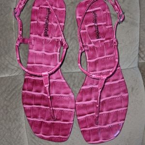 Jeffrey Campbell crocodile prink sandal